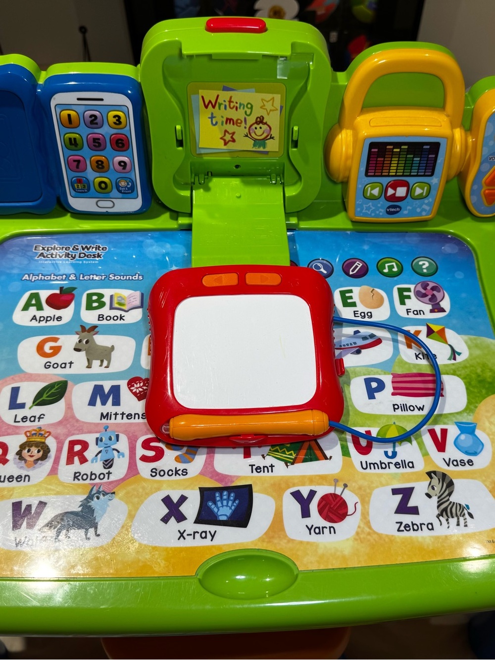 Kids Interactive Learning Activity Table with Stool - Multicolor - Picture 3 of 8